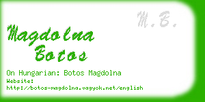 magdolna botos business card